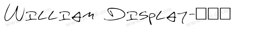 William Display字体转换